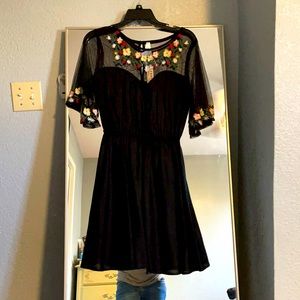 Black casual dress